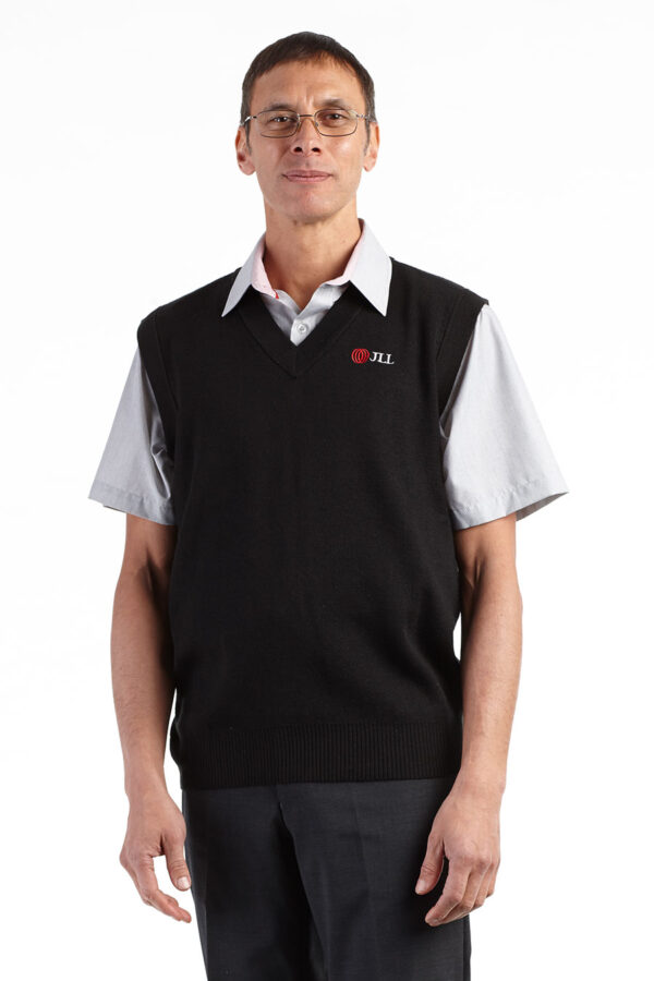 Mens Knitted Sleeveless Jumper